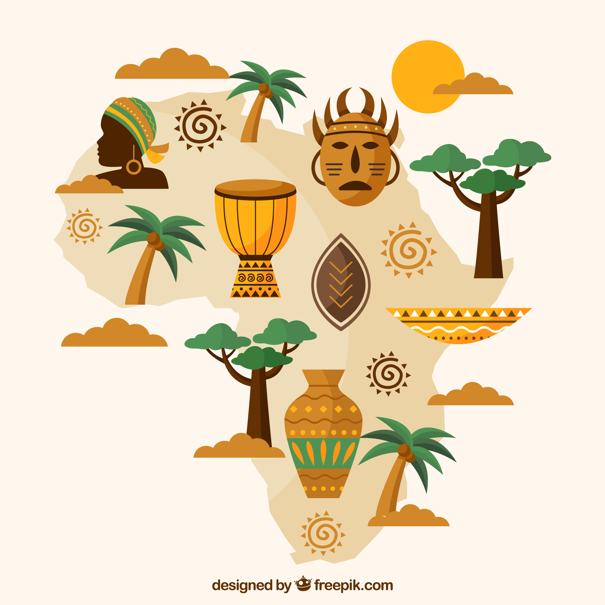 Fezan Calendar Illustration